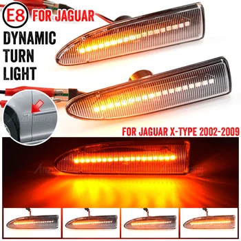 Auto LED Dynamické Bočné Obrysové Svetlo Zase Signál Svetlo na JAGUAR X-TYPE 2002-2009 2003 2004 2005