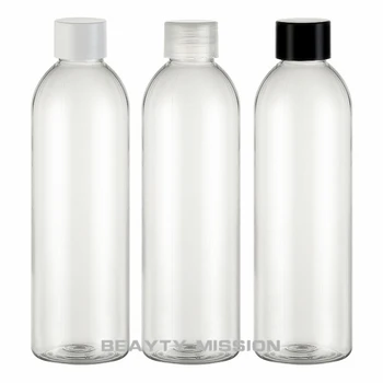 KRÁSY ÚLOHOU 250ml X 24 jasné, plastové fľaše, PET kontajner s skrutkovacím uzáverom kozmetické balenia , Prázdny toner fľaša na vodu