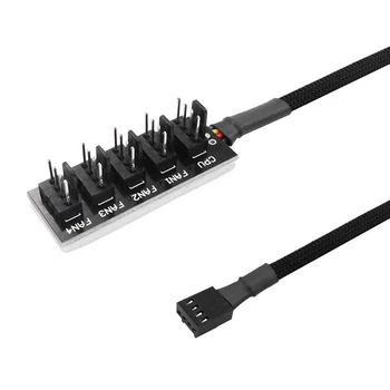40 cm 1 až 5 4-Pin Molex TX4 PWM Ventilátor CPU HUB Rozbočovač PC Prípade Chasis Chladiaci Ventilátor sieťový Predlžovací Kábel Adaptéra Radič Kábel
