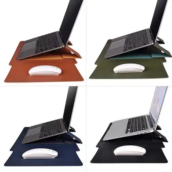 Prenosný Počítač Puzdro Shockproof Ultrabook Sleeve Stand Prípade PU Kožené Laptop Taška Pre Xiao Dell, Lenovo, Huawei