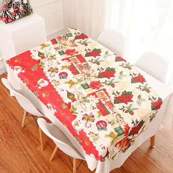 Home Decor Obrus Polyester Vianočné Kockovaná Obrus Vnútorné A Vonkajšie Jemné Obrus, Dekorácie